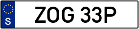 Trailer License Plate